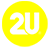 2U logo in yellow.